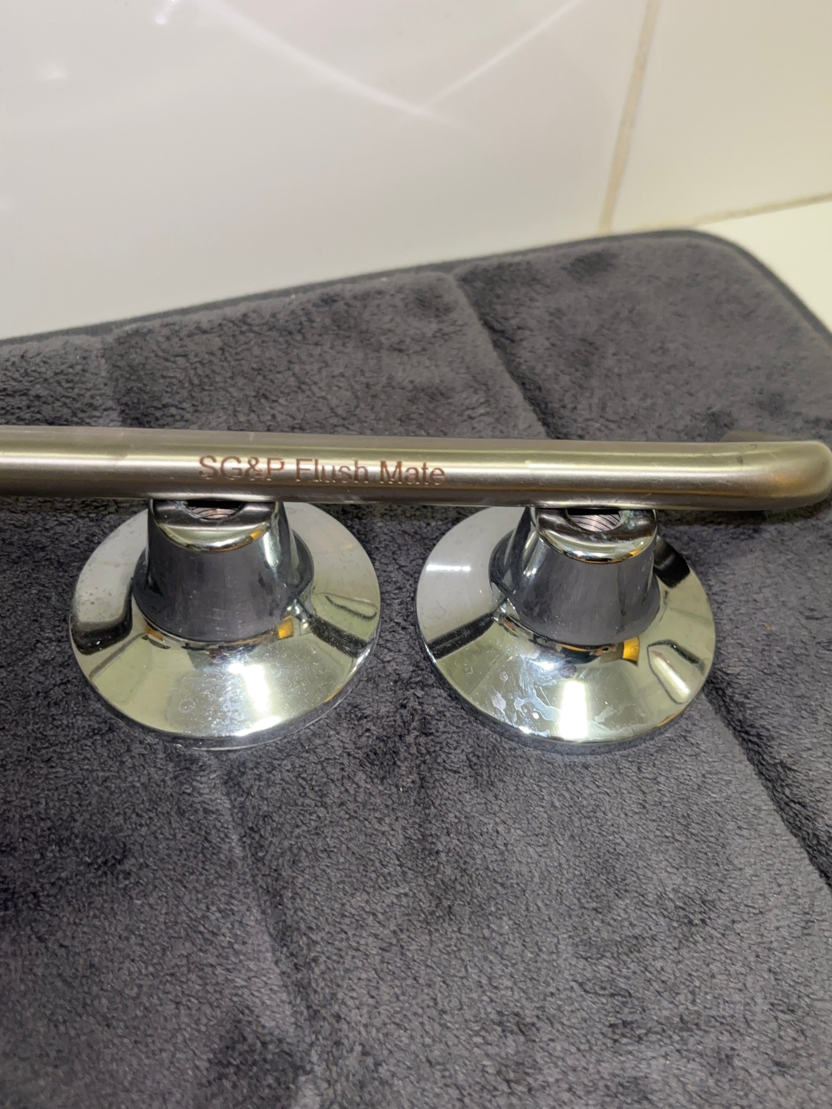 Plumbing tool. SG&P Flush Mate tool. Plumbing Tap Service Tool - with 4 brass adapters