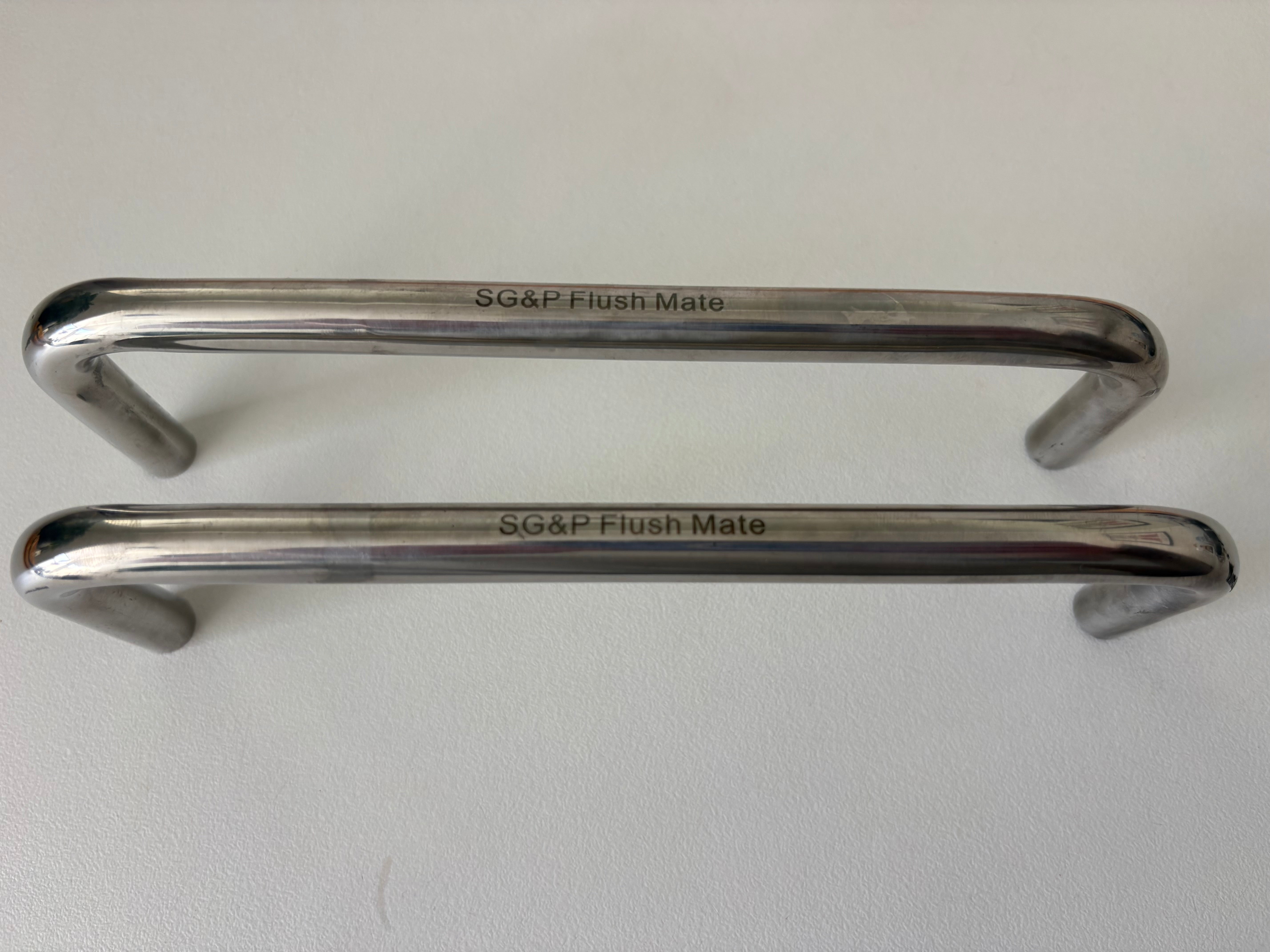 SG&P Flush Mate Stainless Steel Basin Spouts x 2 - picture 1